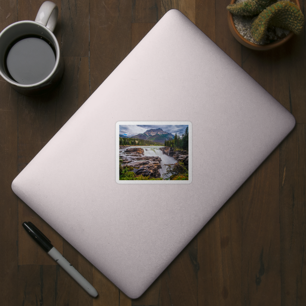 Jasper National Park Athabasca Falls Alberta Canada Banff by WayneOxfordPh